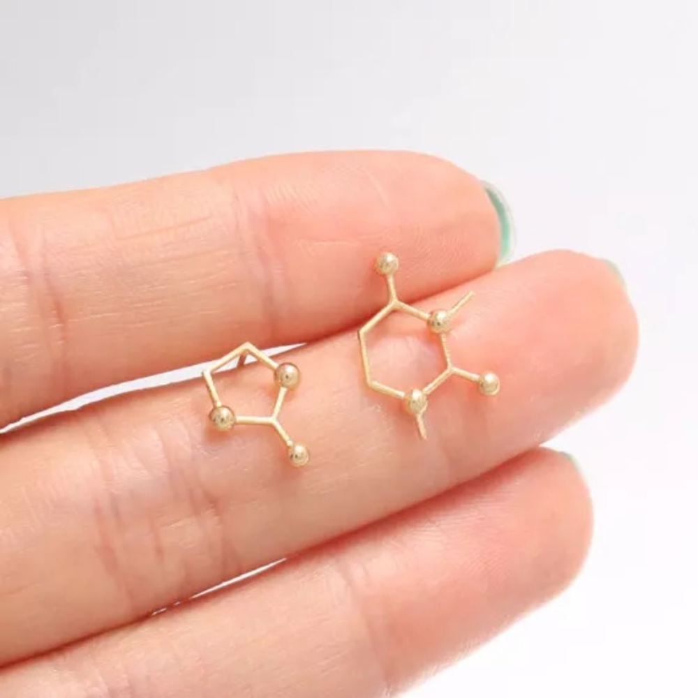 “Espresso Yourself” Coffee Caffeine Molecule Ear - Picture 7 of 8